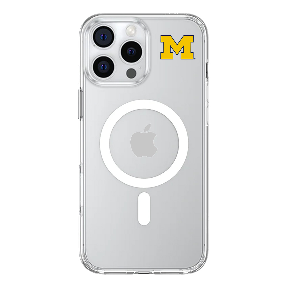 Michigan Wolverines InvisiCase Mini Logo iPhone Cases