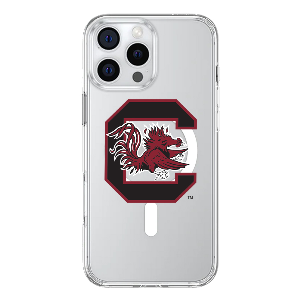 South Carolina Gamecocks InvisiCase Logo iPhone Cases