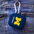 Michigan Wolverines Silicone Skin for Apple AirPods Charging Case with Carabiner
