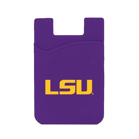 LSU Tigers Silicone Card Holder/Phone Wallet
