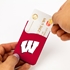 Wisconsin Badgers Silicone Card Holder/Phone Wallet
