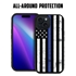 Guard Dog American Flag-Thin Blue Line-Hero Case for iPhone 15

