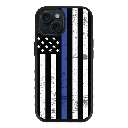 Guard Dog American Flag-Thin Blue Line-Hero Case for iPhone 15 Plus
