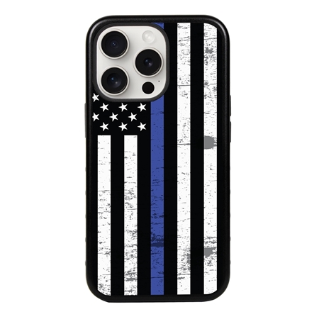 Guard Dog American Flag-Thin Blue Line-Hero Case for iPhone 15 Pro Max
