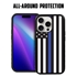 Guard Dog American Flag-Thin Blue Line-Honor Case for iPhone 15 Pro Max
