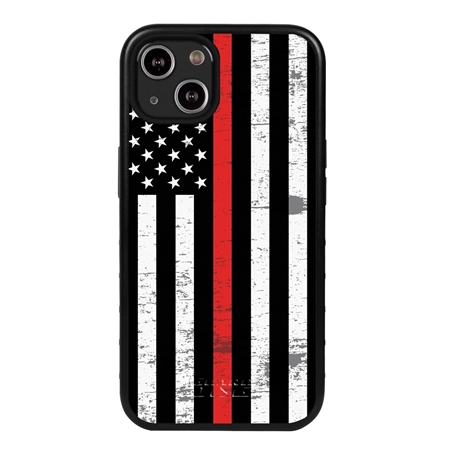 Guard Dog American Flag-Thin Red-Hero Case for iPhone 13 Mini
