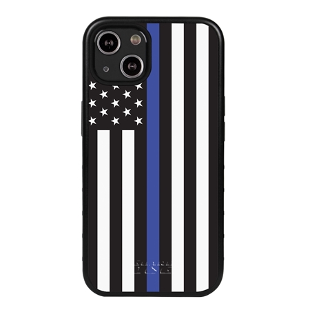 Guard Dog American Flag-Thin Blue-Honor Case for iPhone 13 Mini
