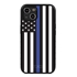 Guard Dog American Flag-Thin Blue-Honor Case for iPhone 13 Mini
