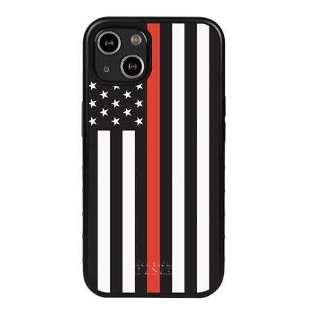 Guard Dog American Flag-Thin Red-Honor Case for iPhone 13 Mini
