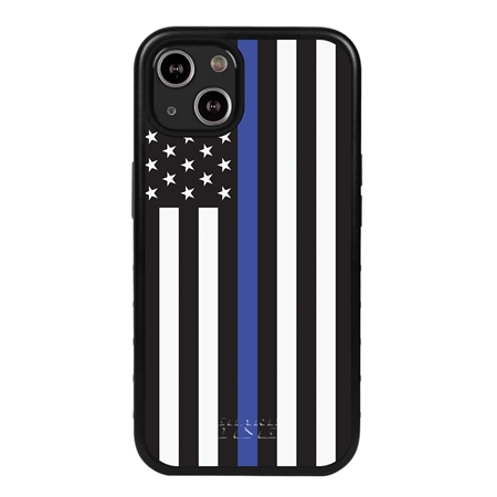 Guard Dog American Flag-Thin Blue-Honor Case for iPhone 13
