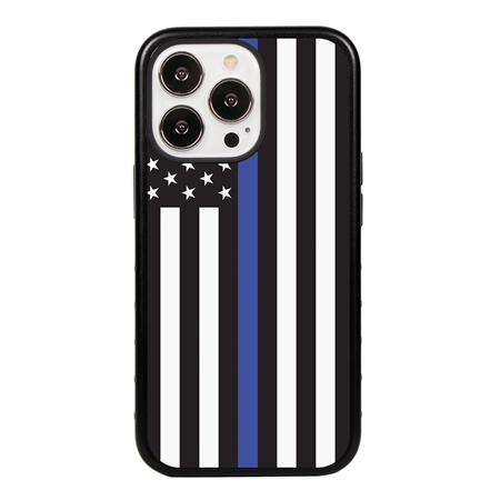 Guard Dog American Flag-Thin Blue-Honor Case for iPhone 13 Pro
