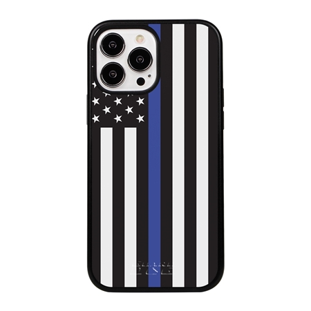Guard Dog American Flag-Thin Blue-Honor Case for iPhone 13 Pro Max
