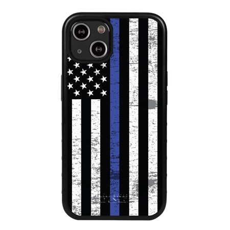 Guard Dog American Flag-Thin Blue Line-Hero Case for iPhone 14
