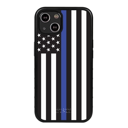 Guard Dog American Flag-Thin Blue Line-Honor Case for iPhone 14
