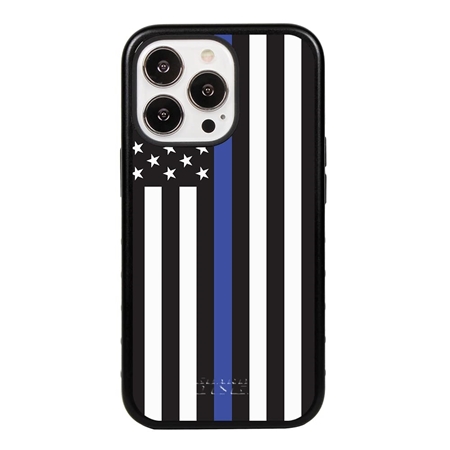 Guard Dog American Flag-Thin Blue Line-Honor Case for iPhone 14 Pro
