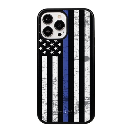 Guard Dog American Flag-Thin Blue Line-Hero Case for iPhone 14 Pro Max
