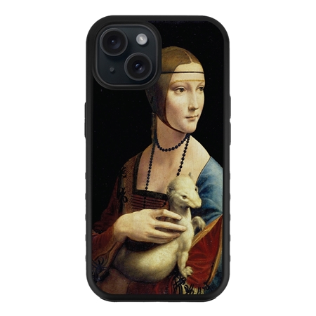 Famous Art Case for iPhone 15 (da Vinci - The Lady with an Ermine) 
