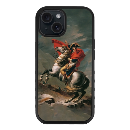 Famous Art Case for iPhone 15 (David - Napoleon Crossing The Alps) 
