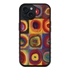 Famous Art Case for iPhone 15 (Kandinsky - Squares with Concentric Rings) 
