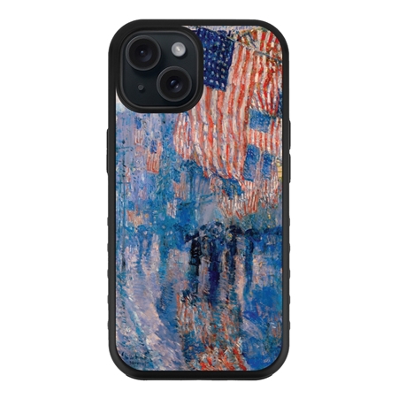 Famous Art Case for iPhone 15 Plus (Hassam - The Avenue in The Rain) 
