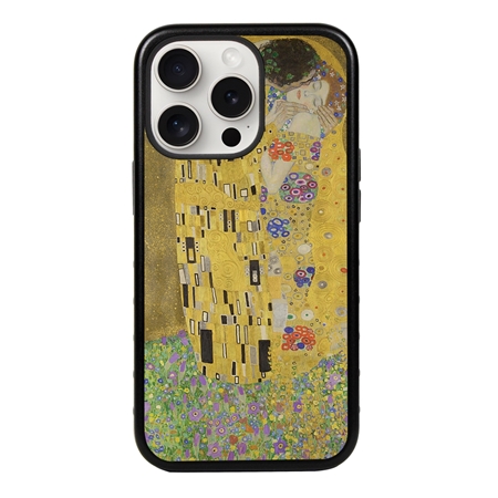 Famous Art Case for iPhone 15 Pro Max (Klimt - The Kiss) 
