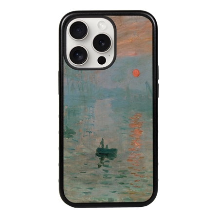 Famous Art Case for iPhone 15 Pro Max (Monet - Impression Sunrise) 
