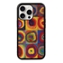Famous Art Case for iPhone 15 Pro Max (Kandinsky - Squares with Concentric Rings) 
