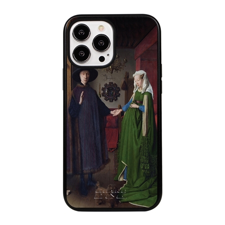 Famous Art Case for iPhone 14 Pro Max (Van Eyck - Arnolfini Portrait) 
