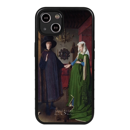 Famous Art Case for iPhone 13 (Van Eyck - Arnolfini Portrait) 
