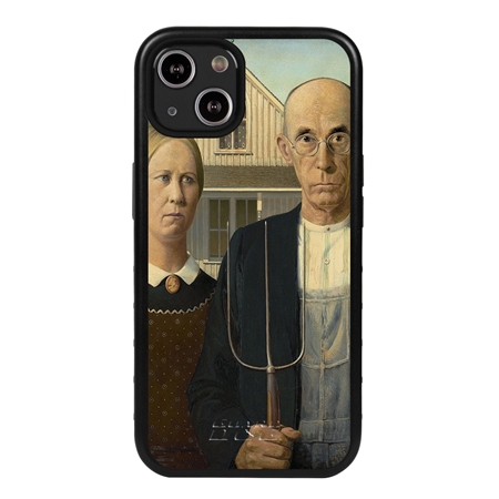 Famous Art Case for iPhone 13 (Wood - American Gothic) 
