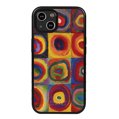 Famous Art Case for iPhone 13 Mini (Kandinsky - Squares with Concentric Rings) 
