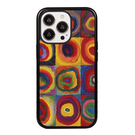 Famous Art Case for iPhone 13 Pro (Kandinsky - Squares with Concentric Rings) 
