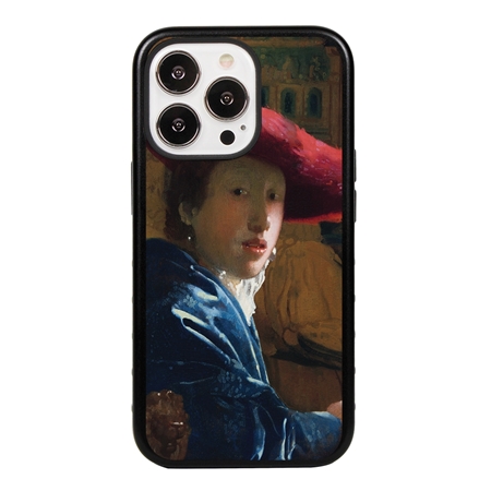 Famous Art Case for iPhone 13 Pro (Vermeer - Girl with Red Hat) 
