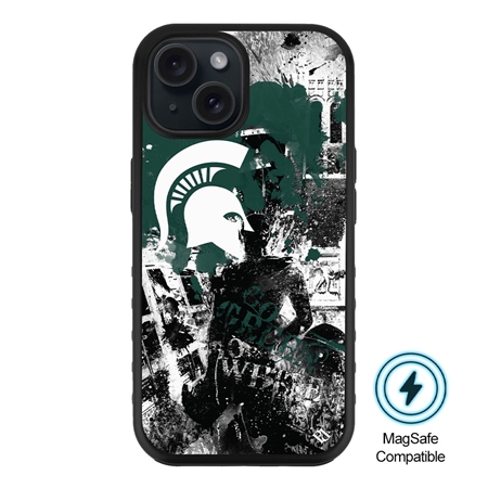 Guard Dog MagSafe Michigan State Spartans PD Spirit Case for iPhone 15
