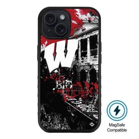 Guard Dog MagSafe Wisconsin Badgers PD Spirit Case for iPhone 15
