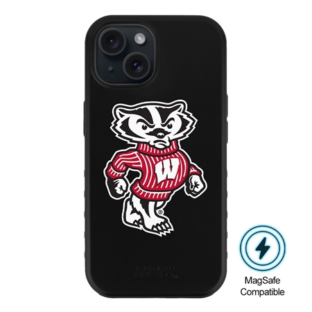 Guard Dog MagSafe Wisconsin Badgers Logo Case for iPhone 15 Plus
