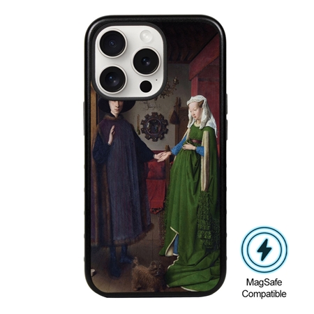 Famous Art MagSafe Case for iPhone 15 Pro (Van Eyck - Arnolfini Portrait) 
