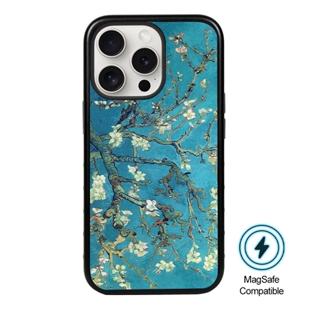 Famous Art MagSafe Case for iPhone 15 Pro (Van Gogh - Branches with Almond Blossoms) 
