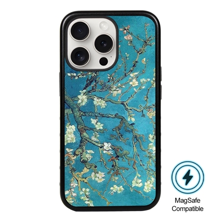 Famous Art MagSafe Case for iPhone 15 Pro Max (Van Gogh - Branches with Almond Blossoms) 
