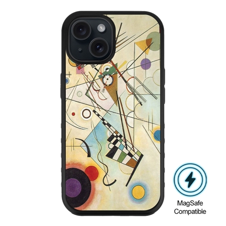Famous Art MagSafe Case for iPhone 15 Plus (Kandinsky - Composition 8) 
