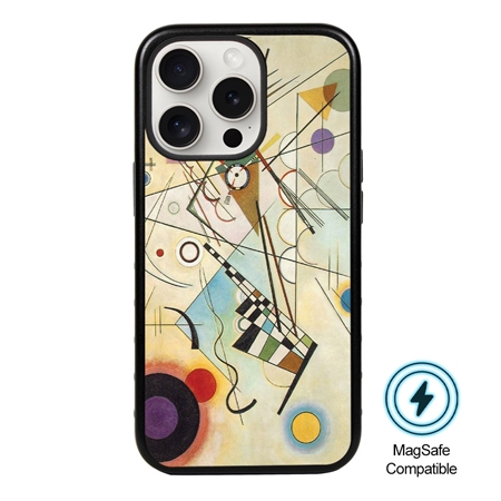Famous Art MagSafe Case for iPhone 15 Pro (Kandinsky - Composition 8) 
