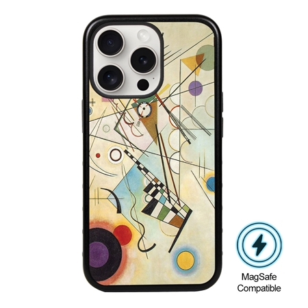Famous Art MagSafe Case for iPhone 15 Pro Max (Kandinsky - Composition 8) 
