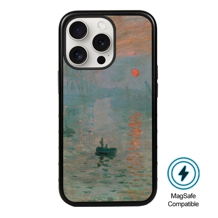 Famous Art MagSafe Case for iPhone 15 Pro Max (Monet - Impression Sunrise) 
