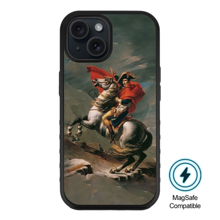 Famous Art MagSafe Case for iPhone 15 Plus (David - Napoleon Crossing The Alps) 
