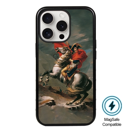 Famous Art MagSafe Case for iPhone 15 Pro (David - Napoleon Crossing The Alps) 

