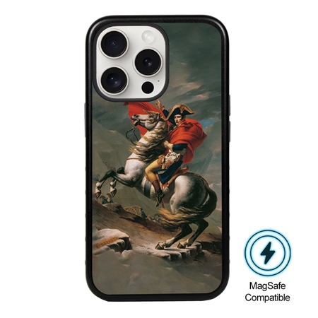 Famous Art MagSafe Case for iPhone 15 Pro Max (David - Napoleon Crossing The Alps) 
