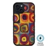 Famous Art MagSafe Case for iPhone 15 (Kandinsky - Squares with Concentric Rings) 
