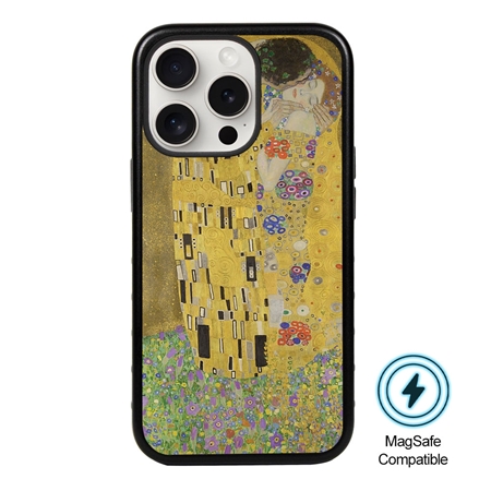 Famous Art MagSafe Case for iPhone 15 Pro Max (Klimt - The Kiss) 
