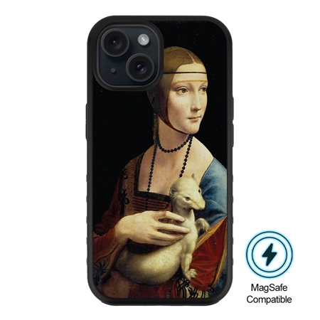 Famous Art MagSafe Case for iPhone 15 Plus (da Vinci - The Lady with an Ermine) 
