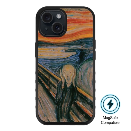Famous Art MagSafe Case for iPhone 15 Plus (Munch - The Scream) 
